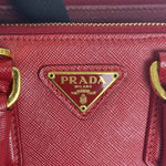 Prada Galleria Saffiano Leather Bag — Red