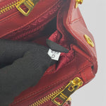 Prada Galleria Saffiano Leather Bag — Red