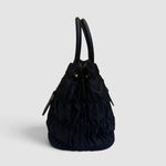 Prada Gaufre Nylon and Leather Tote — Black