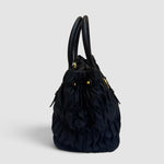 Prada Gaufre Nylon and Leather Tote — Black