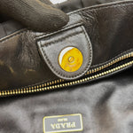 Prada Gaufre Nylon and Leather Tote — Black