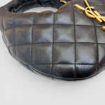 Saint Laurent Icarino Quilted Leather Bag — Black