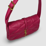 Saint Laurent Le 57 Leather Shoulder Bag — Fuchsia
