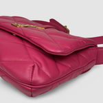 Saint Laurent Le 57 Leather Shoulder Bag — Fuchsia