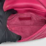 Saint Laurent Le 57 Leather Shoulder Bag — Fuchsia