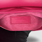 Saint Laurent Le 57 Leather Shoulder Bag — Fuchsia