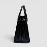 Saint Laurent Sac de Jour Leather Bag — Black