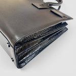 Saint Laurent Sac de Jour Leather Bag — Black