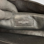 Saint Laurent Sac de Jour Leather Bag — Black