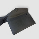 Saint Laurent Uptown Leather Pochette — Black