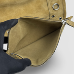 Valentino Garavani Nellcôte Medium Suede Tote — Khaki