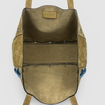 Valentino Garavani Nellcôte Medium Suede Tote — Khaki