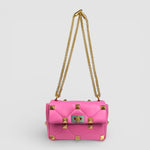 Valentino Roman Stud Medium Leather Bag — Bubble Pink